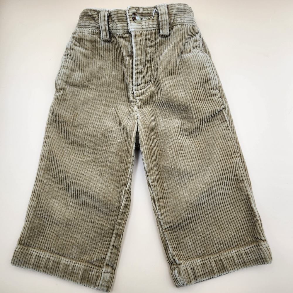 Polo Ralph Lauren Infant Baby Brown Corduroy Pants Slacks 18M Cotton Cute Preppy